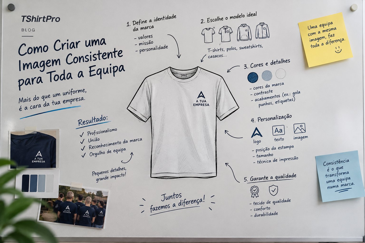 Como Criar uma Imagem Consistente para Toda a Equipa